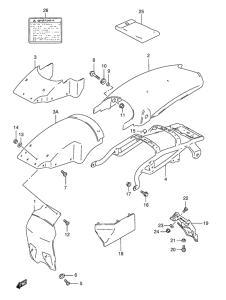TS125 Заднее крыло