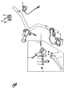 CW50RSX Handle switch. lever
