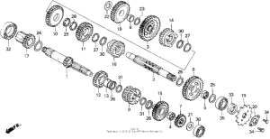 XR200R Трансмиссия