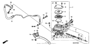 VFR1200F Цилиндр сцепления