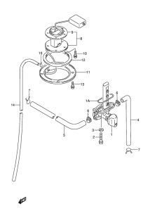 GSX600 Топливный кран