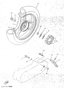 YN50R Переднее колесо