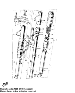 KH100 Вилка передней оси