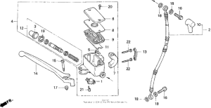 GL1500SE Тормозной цилиндр