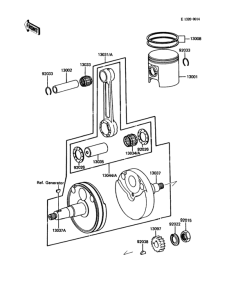 KDX80 Коленвал и поршни