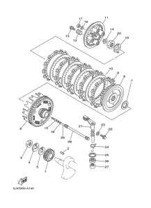 XVS125 Сцепление