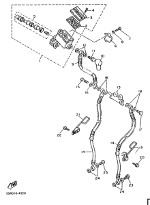 XV1000SE Главный тормозной цилиндр