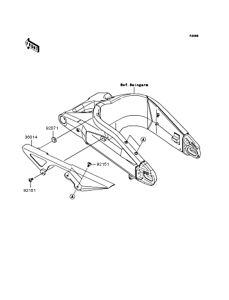 ZX600 Крышка цепи привода