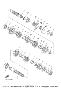 YZ450FEW Трансмиссия