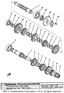SR250G Трансмиссия