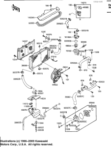 ZX600 Радиатор  / fan / water pump