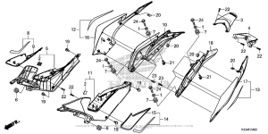 CBR300R Side Cover + Rear Cowl