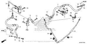 NSS300 Rear Brake Pipe (Nss300)