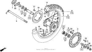 XR250R Переднее колесо