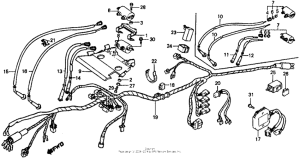 VF500F Wire harness + ignition coil