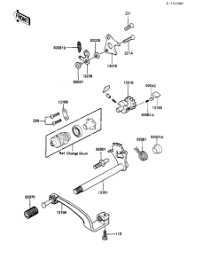 KX500 Переключатель передач