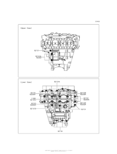 ZX1000 Болты крепления картера