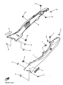 XJ600N (37KW) Боковые обтекатели