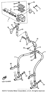 FJ1200S Главный тормозной цилиндр