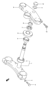 GSX-R400 Траверса нижняя