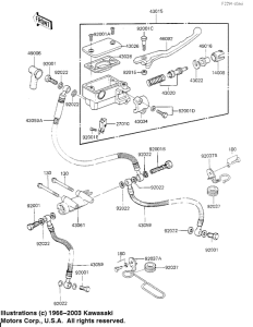 KZ700 Передний тормозной цилиндр