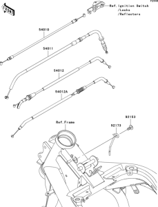 EX650 Тросы управления
