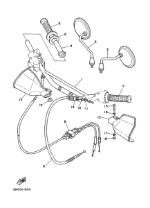 Steering handle. cable