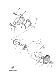 RZ50 Водяная помпа