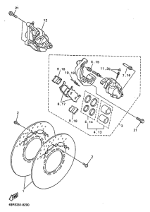 XJ600S Front brake. caliper