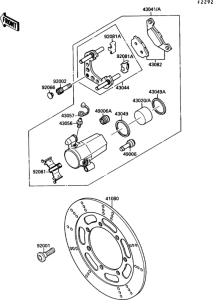 VN1500 Передний тормоз