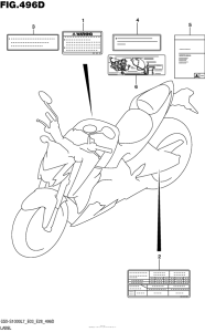 GSX-S1000 (ABS) Label (Gsx-S1000Al7 E33)