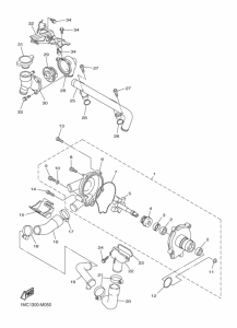 FJR1300A Водяной насос