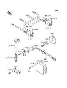 ZR1100 Катушка зажигания