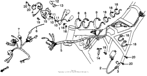 XL500S Wire harness + ignition coil