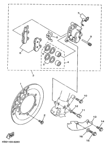 WR250Z Front brake. caliper