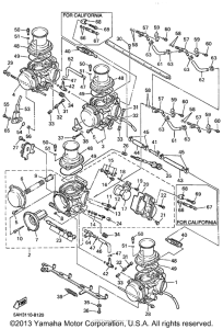 YZF600RKC Карбюратор