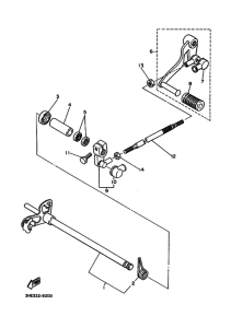 FZR600 FZR600A Shaft shift