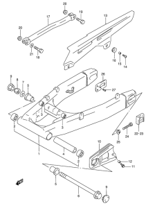 GSF1200S Маятник задний