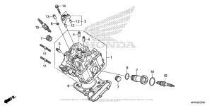 VT1300CR Передняя головка цилиндров