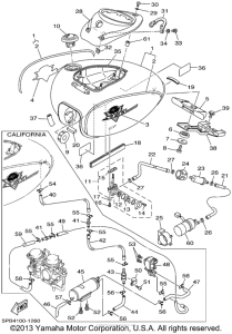 XVS1100N Топливный бак