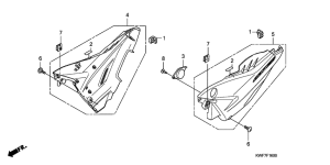 CBF125M Боковая крышка