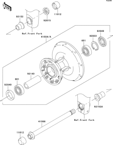 EJ800 Переднее колесо