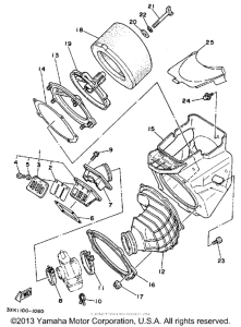 WR250Z Воздушный фильтр