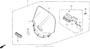 GL1500I Windscreen set 92