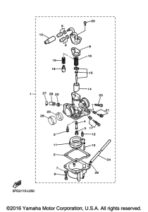 PW50H2 Карбюратор