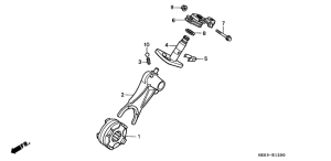 FL400R Reduction shift fork