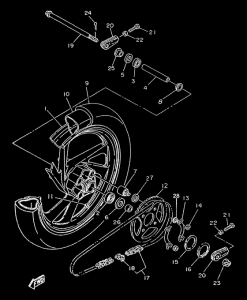 TZR50 - roue arriere