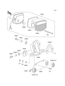 KZ1000 Taillight unit ass`y