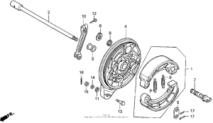 VT1100C Vt1100c rear brake panel