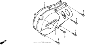 XR100 Крышка картера левая